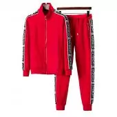 givenchy tracksuits for hommes new style zipper shoulder logo rouge
